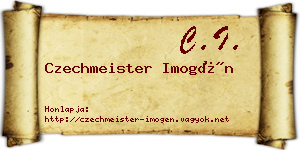 Czechmeister Imogén névjegykártya